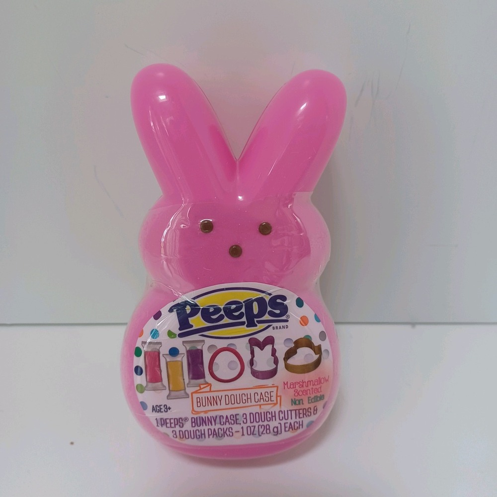 Peeps Bunny Case Purple 3 Cutters Dough Packs Marshmallow Scented‎ Sealed NEW